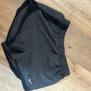 Black Athletic Shorts with Logo